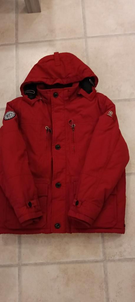 Winterjas, Kleding | Heren, Jassen | Winter, Zo goed als nieuw, Maat 52/54 (L), Rood, Verzenden