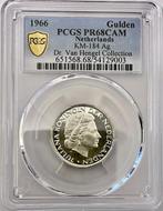 Gulden 1966 PROOF/PCGS PR68CAM/TopPop/Collectie van Hengel., Postzegels en Munten, Munten | Nederland, 1 gulden, Koningin Juliana