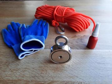 Magneet 300kg | Dubbelzijdig | Nieuw | Set | Magneetvissen beschikbaar voor biedingen