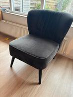 Karwei fauteuil Liza antraciet velvet fluweel look, Ophalen, Gebruikt, Minder dan 75 cm, Stof
