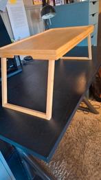Laptoptafel, bruin/beige.Breedte 30 cm,lengte 53,hoogte 25, Ophalen, Zo goed als nieuw