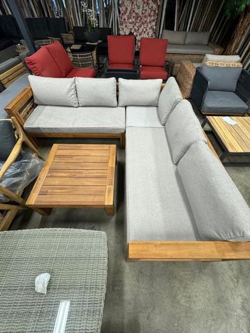 Loungeset Robusto - Hardhout - Comfort kussens - 