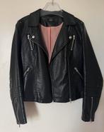 Zwarte leren jas, S, Only, Zwart, Ophalen of Verzenden, Zo goed als nieuw