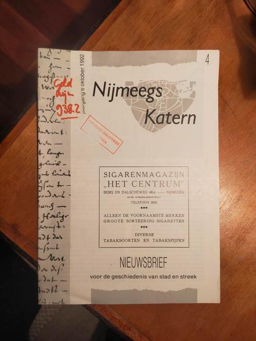 Nijmeegs Katern - Jaargang 06 - oktober 1992 - nr. 4, Boeken, Geschiedenis | Stad en Regio, Gelezen, 20e eeuw of later, Ophalen of Verzenden