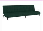 Groene 2-zits fluwelen slaapbank, Ophalen, 180 cm, 200 cm, Groen