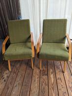 Set fauteuils, Retro/Vintage. Bieden voor set, Ophalen, Gebruikt, 75 tot 100 cm, Retro/Vintage