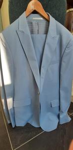 Lichtblauw Slim Fit Pak - Maat 54, Ophalen, Maat 52/54 (L), Steven Van Liet, Blauw