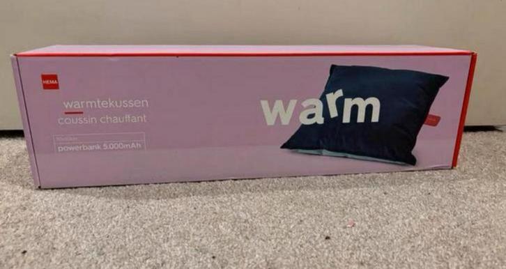 Warmtekussen Blauw/ lichtblauw - Nieuw in Doos!, Huis en Inrichting, Woonaccessoires | Kussens, Nieuw, Blauw, Vierkant, Ophalen of Verzenden