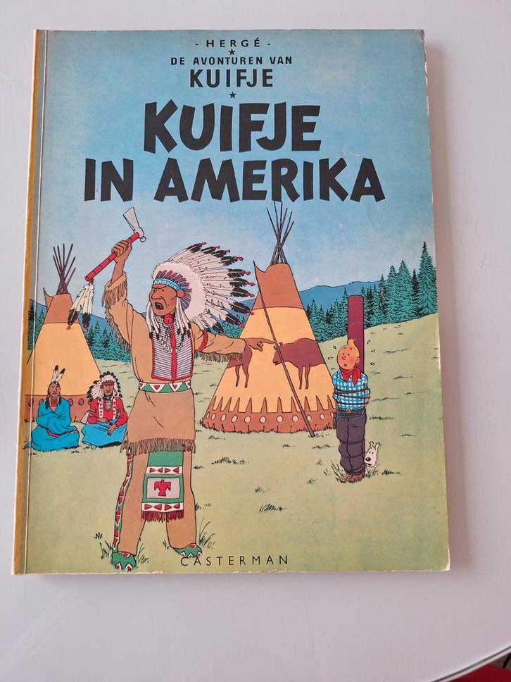 Kuifje in Amerika - Hergé, Boeken, Stripboeken, Gelezen, Eén stripboek, Ophalen of Verzenden