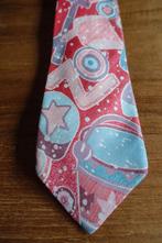 prachtige roze rode zijde stropdas van Rian Rucci, Rian Rucci, Ophalen of Verzenden, Zo goed als nieuw, Met patroon