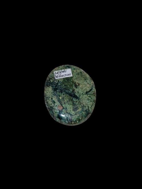 Azuriet - malachiet schijf, Verzamelen, Mineralen en Fossielen, Mineraal, Ophalen of Verzenden