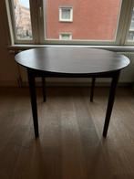 JYSK MARSTRAND Uitschuifbare Eettafel - Donker Rond/Ovaal, Ophalen, 100 tot 150 cm, 200 cm of meer, Zo goed als nieuw