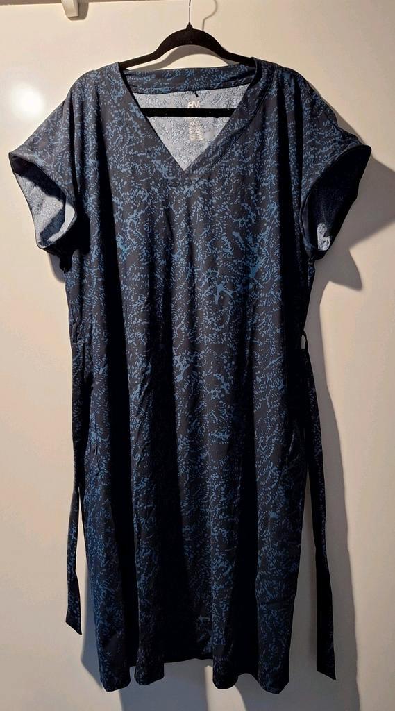 Human Nature jurk travelstof xxxl, Kleding | Dames, Jurken, Zo goed als nieuw, Maat 46/48 (XL) of groter, Blauw, Ophalen of Verzenden