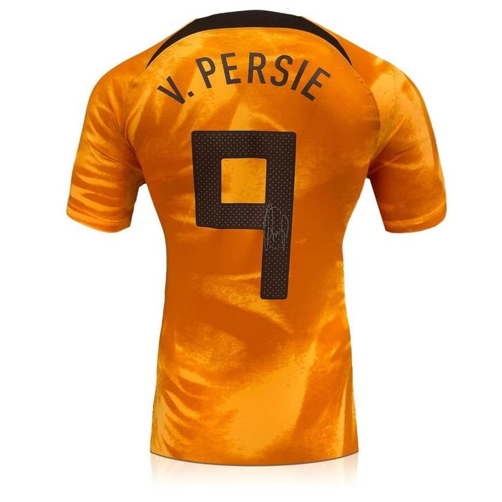 Robin Van Persie gesigneerd Holland 2022 voetbalshirt, Verzamelen, Sportartikelen en Voetbal, Nieuw, Shirt, Buitenlandse clubs