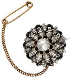 gouden broche, Verzenden, Goud, Broche, Met edelsteen