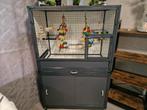 Papegaai kooi ander vogels, Dieren en Toebehoren, Ophalen, Gebruikt, Aluminium, Volière