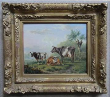 =ALBERT VERHOESEN 1806-1881===koeien in landschap= beschikbaar voor biedingen