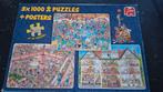 Jan van Haasteren Puzzels 3 x 1000 stukjes, Hobby en Vrije tijd, Denksport en Puzzels, Ophalen of Verzenden, 500 t/m 1500 stukjes