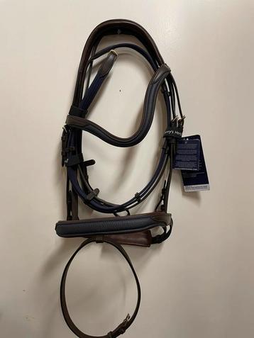 Harry’s horse hoofdstel leer Full bruin blauw nieuw beschikbaar voor biedingen