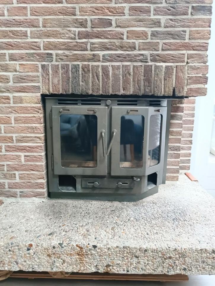 Inzethaard / inzet kachel- houtkachel, Huis en Inrichting, Kachels, Gebruikt, Inbouw, Houtkachel, Hout, Ophalen
