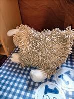 Texel schaap knuffel beige met slierten 34 cm lang, Ophalen of Verzenden