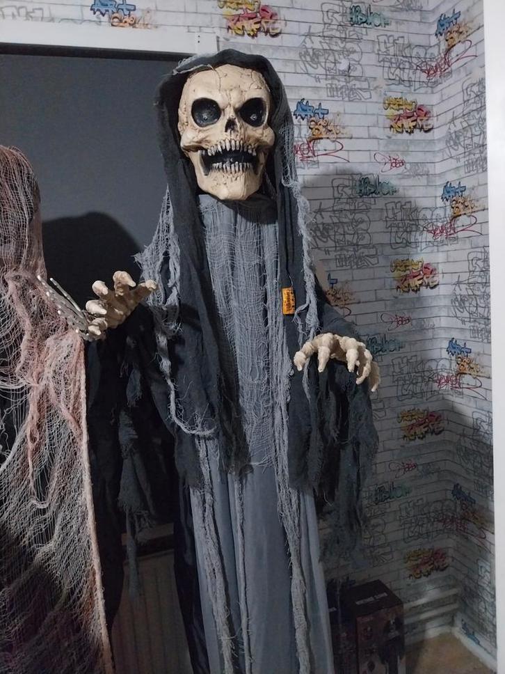 Halloween Reaper Animatronic, Hobby en Vrije tijd, Feestartikelen, Nieuw, Feestartikel, Halloween of Griezel, Ophalen of Verzenden