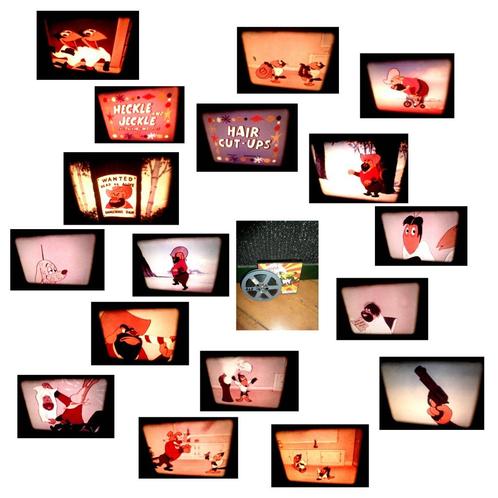 8mm film Heckle & Jeckle - Hair Cuts Up - heel mooi, Audio, Tv en Foto, Filmrollen, 8mm film, Verzenden