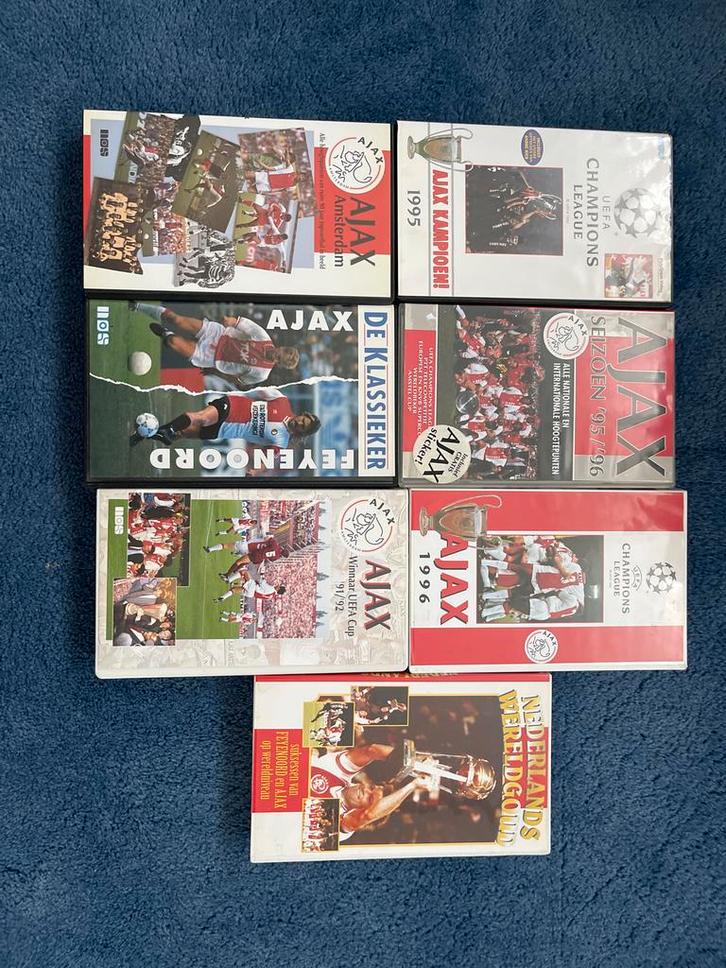 Ajax VHS Videobanden Collectie, Cd's en Dvd's, Dvd's | Tv en Series, Gebruikt, Non-fictie, Alle leeftijden, Ophalen of Verzenden