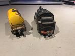 Trix Locomotief + Shell Wagon - Vintage Trein Set, Ophalen, Gebruikt, IJzer of Staal, Zwart