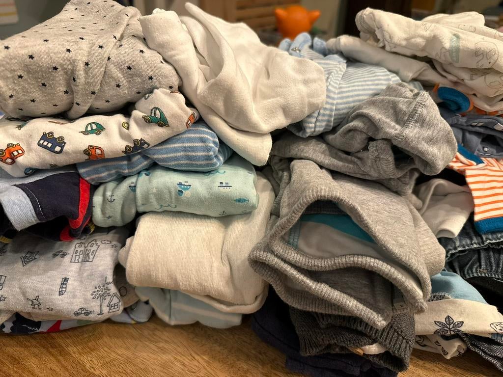 42 stuks babykleding maat 50/56 jongen, Ophalen of Verzenden, Gebruikt, Maat 50