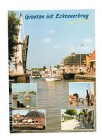 Echtenerbrug. Groeten uit. meer luik., Verzamelen, Ansichtkaarten | Nederland, Ophalen of Verzenden, 1980 tot heden, Gelopen, Friesland