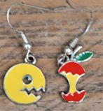 Zilveren oorbellen Pacman, Hangers, Nieuw, Ophalen of Verzenden, Zilver