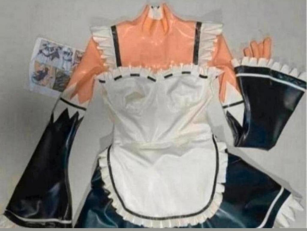 Mooie latex maid pak, tm 3XL (op maat), Verzenden, Nieuw, Pak of Jurk