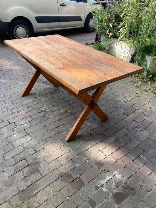 Massief grenen tafel, uitstekende kwaliteit hout, Huis en Inrichting, Tafels | Eettafels, Zo goed als nieuw, 50 tot 100 cm, 150 tot 200 cm