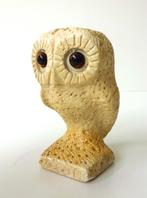 Kunststof composiet beeldje van uil beige Griekenland 4317-d, Antiek en Kunst, Ophalen of Verzenden