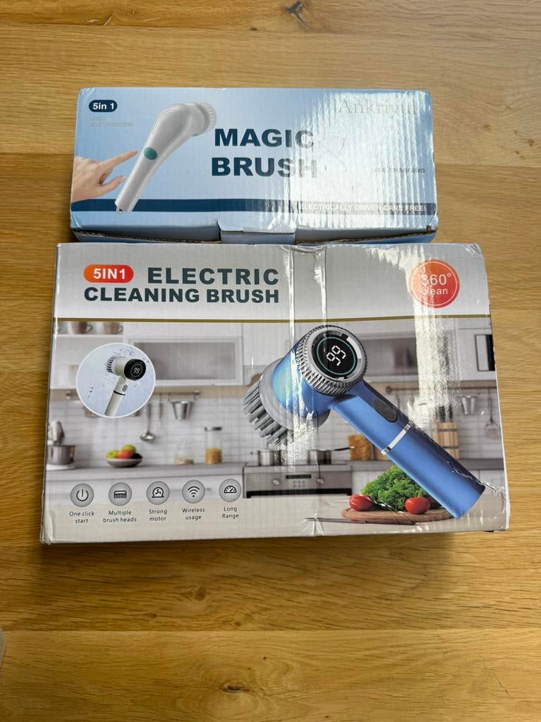 2 elektrische schoonmaak borstels, Ophalen of Verzenden, Bezem of Borstel