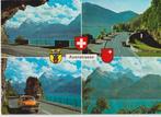 Zwitserland, Axenstrasse met auto's, Opel Rekord P2 Caravan, Ophalen of Verzenden, 1960 tot 1980, Ongelopen, Overig Europa