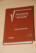 Technische formules., Boeken, Studieboeken en Cursussen, Gelezen, K. Gieck., Beta, HBO