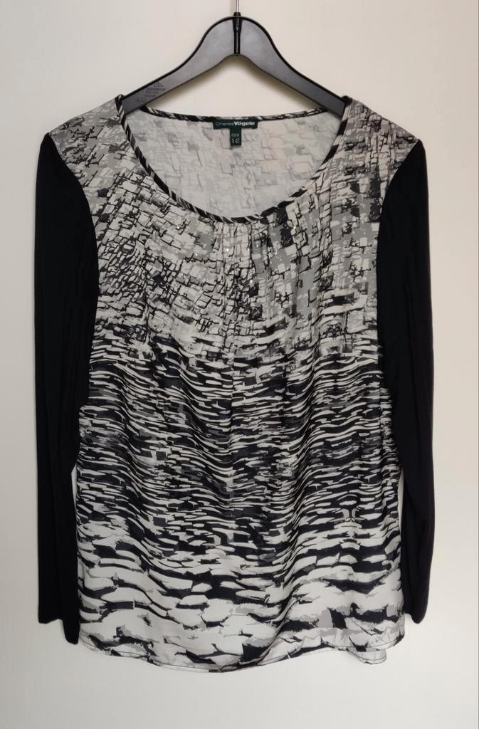 Mooie blouse, top, longsleeve maat 42, Kleding | Dames, Tops, Zo goed als nieuw, Maat 42/44 (L), Zwart, Lange mouw, Ophalen of Verzenden