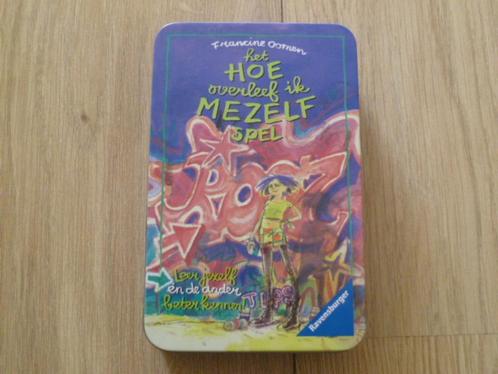 Francine Oomen - Het hoe overleef ik mezelf spel in blik, Hobby en Vrije tijd, Gezelschapsspellen | Kaartspellen, Zo goed als nieuw