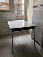 Formica tafel grijs, Huis en Inrichting, Tafels | Bijzettafels, Kunststof, Ophalen of Verzenden, Zo goed als nieuw, Jaren 60 vintage design