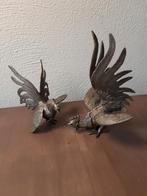 Bronzen Haan Gevecht - Set van 2, Ophalen of Verzenden, Brons