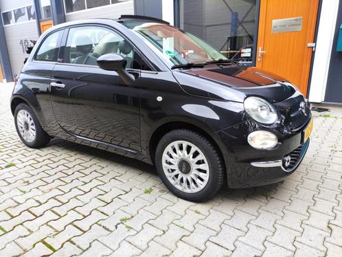 Fiat 500c Lounge - 1.2 2019 Zwart - Navi - Sensoren - LMV, Auto's, Fiat, Particulier, ABS, Airbags, Airconditioning, Apple Carplay