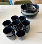 HEMA Porto Servies - 13 Kopjes & 3 Schalen, Ophalen, Gebruikt, Effen, Aardewerk