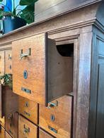Antieke eiken notariskast kantoor, ladekast 49 lades, Antiek en Kunst, Ophalen