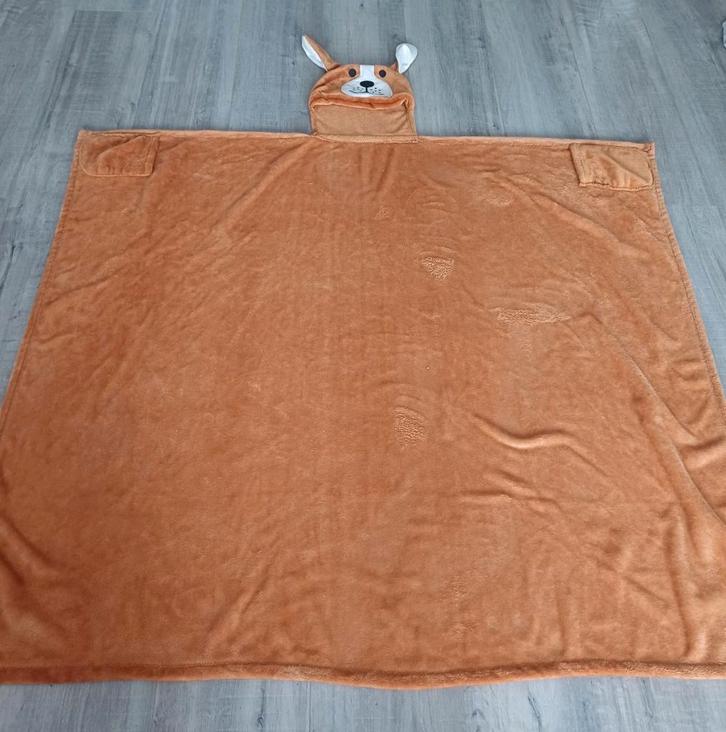 Bruin snuggle plaid van zachte fleece stof, hond, Huis en Inrichting, Woonaccessoires | Plaids en Woondekens, Nieuw, Ophalen of Verzenden