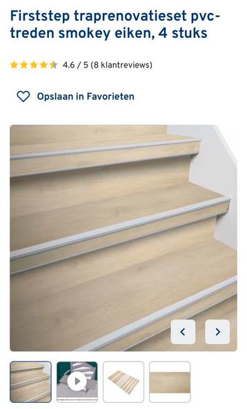 Firststep traprenovatie 1x paneel – Smokey Eiken beschikbaar voor biedingen