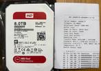 Harddisk 8TB WD Red met maar 20k draaiuren, Computers en Software, Harde schijven, Intern, Gebruikt, Server, WD