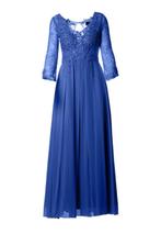 galajurk jurk grote maat 52, 54, 56, 58, Galajurk, Blauw, Maat 46/48 (XL) of groter, Nieuw