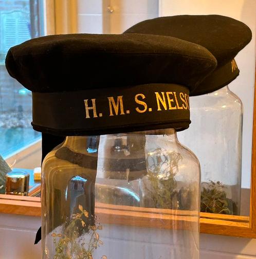 H.M.S. NELSON mariniers pet (jaren 20-30, Engels/Royal Navy), Verzamelen, Militaria | Algemeen, Marine, Helm of Baret, Engeland